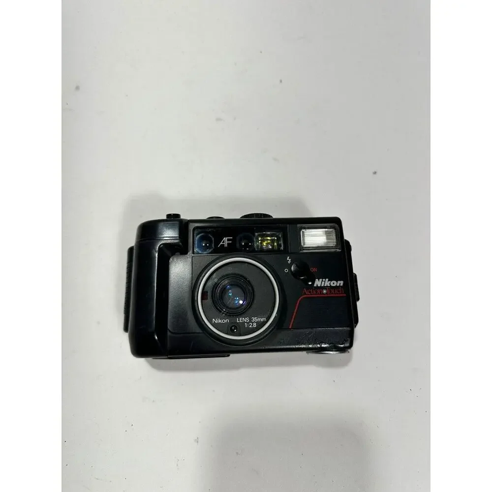 Nikon Action Touch camera Black 35mm‎ 1:2.8 For Parts Only As Is